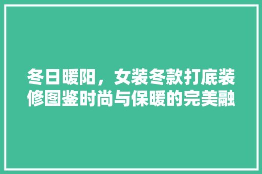 冬日暖阳，女装冬款打底装修图鉴时尚与保暖的完美融合