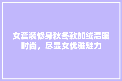 女套装修身秋冬款加绒温暖时尚，尽显女优雅魅力  第1张
