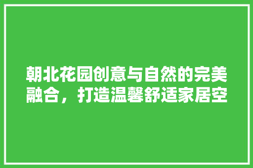 朝北花园创意与自然的完美融合，打造温馨舒适家居空间